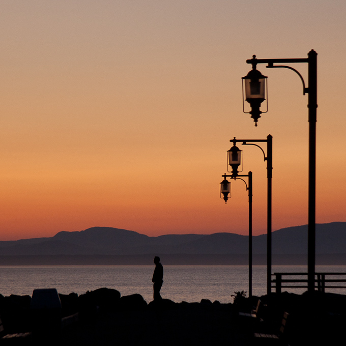Coucher de soleil au quai (Photo : © David Guimont)