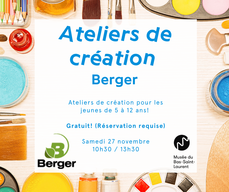 Ateliers création Berger