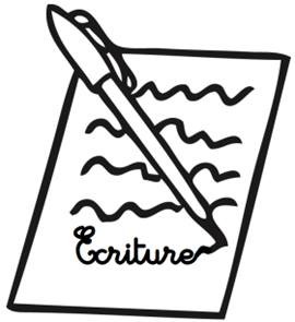 Visuel cercle d’écriture