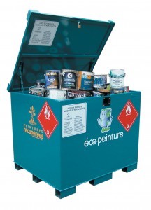 Bac de récupération de contenants de peinture