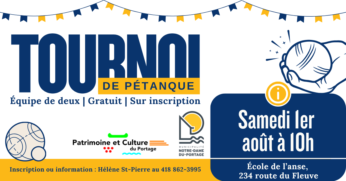 Tournoi de pétanque estival 2026